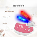 Blue and Red Light Therapy Device for Vaginitis Care, and Cervical Erosion Treatment